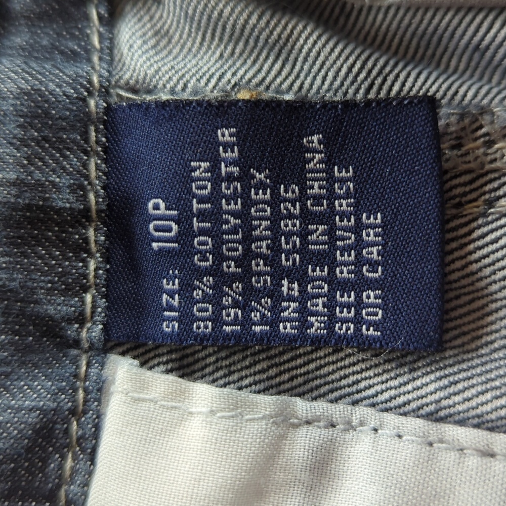 Baccini Bermuda Jean Shorts 10P Blue Pockets - Picture 3 of 14